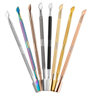 Pousse-cuticules double embout de haute qualité pour manucure et pédicure professionnelle, nettoyage des cuticules et élimination des peaux mortes - Product Image 4