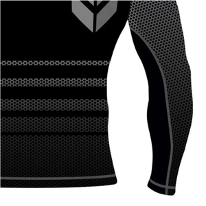 Camiseta de Manga Larga para Hombre, Corte Ajustado, Algodón, Estilo Raglán, Lisa, para Gimnasio - Product Image 6