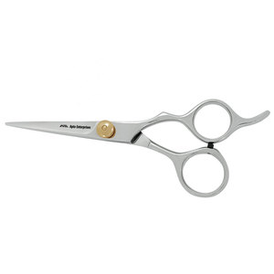 Ciseaux de barbier Apto Enterprises, design multicolore, vis de réglage dorée, logo personnalisé, acier inoxydable de qualité supérieure - Product Image 6