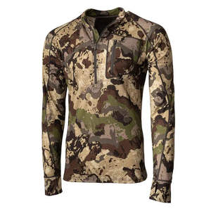 Chemise thermique tactique de chasse camouflage personnalisée pour homme, à séchage rapide, avec fermeture éclair 1/4, manches longues, pour la pêche et la randonnée en extérieur - Product Image 2