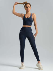 Conjuntos Deportivos para Mujer en Oferta, Ropa Deportiva Personalizada sin Costuras, Spandex/Poliéster Transpirable, Conjuntos de Yoga de Tallas Grandes, Ecológicos - Product Image 4