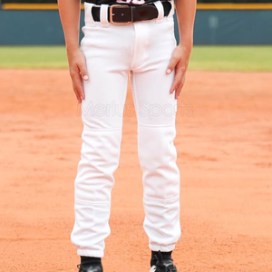 Pantalon de baseball pour homme adulte, longueur intégrale, respirant, 100 % polyester, personnalisable avec nom et taille de l'équipe - Vente flash - Product Image 4