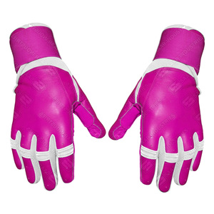 Gants de frappe en cuir rose, ambidextres, fermeture auto-agrippante, durables, confortables, avec support de poignet, non-tissés, pour entraînement, unisexe adulte - Product Image 4