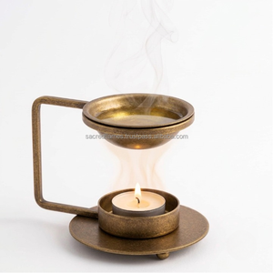 Diffuseur de parfum en fer bronze antique sur mesure pour bougies chauffe-plat, fournisseur en gros OEM - Product Image 5