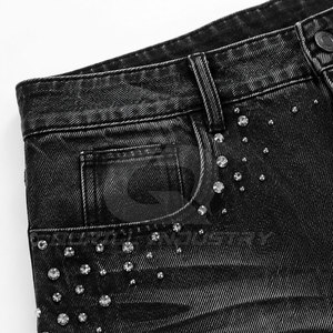 Shorts en coton extensible tricoté pour homme, coupe droite, décontracté, avec fermeture boutonnée et zippée, tissu durable pour l'été, les voyages, les week-ends et le quotidien - Product Image 6