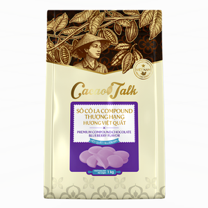 Suministro Premium de Repostería y Productos de Panadería para la Industria Alimentaria, Chocolate Compuesto de Arándanos HALAL, Botón de Cacao 1KG, Etiqueta Personalizada - Product Image 1