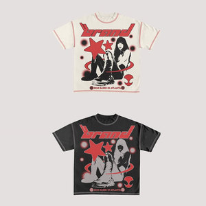 Camiseta de Manga Corta Negra para Hombre, Marca [Brand], con Logotipo Frontal, Tejido de Punto Ecológico, Cuello Redondo, Corte Regular, Diseño Estampado - Product Image 4