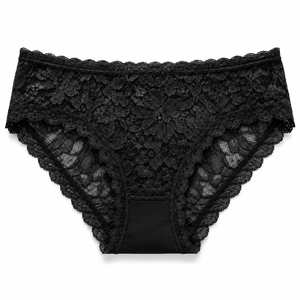 Culotte Femme Élégante en Dentelle Florale Taille Moyenne, Lingerie Romantique Premium, Sous-vêtement Doux Extensible, Bas de Bikini, Vente en Gros - Product Image 3