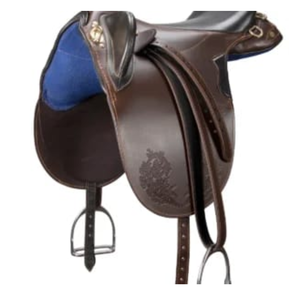 Selle de cheval en cuir australien de qualité supérieure, modèle Western, avec arceau en fibre, marron, pour les aventures en randonnée et le travail à la ferme - Product Image 4