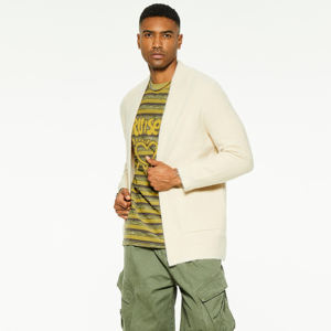 Cardigan en laine pour homme, design personnalisé, tricoté à épaules tombantes, vente en gros, cardigan long pour homme - Product Image 6