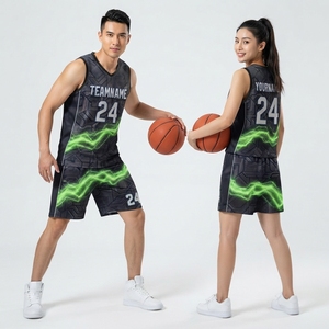 Maillot de basket-ball réversible, vêtements de sport par sublimation, uniforme de basket-ball, vêtements de basket-ball respirants - Product Image 1
