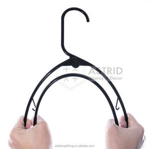 AS 42 CM 4 Colors Wholesale Injection PP Plastic Clothing Organizer Hanger for Store Display - Product Image 3