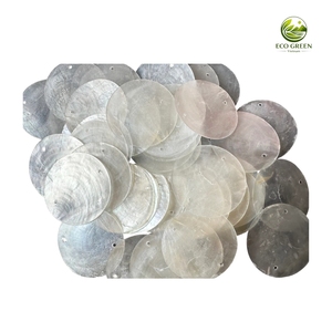 Discos de Concha de Capiz Redondos, Ecológicos, al por Mayor, con Estilos Feng Shui y de Ángeles, de Vietnam, para Manualidades y Festivales - Product Image 5
