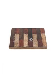High Quality Walnut <b>Drink</b> <b>Coasters</b> Handmade Wooden Inlay Resin Rectangle Bohemian Style 4''x4'' Kitchen Mat/Pad Unique Absorbent - Product Image 4