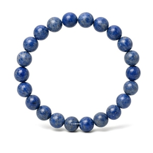 Bracelet en pierres précieuses naturelles de lapis-lazuli en gros, fait main, portable, Feng Shui, meilleure qualité, marque F S CRYSTAL, Gujarat, Inde - Product Image 1
