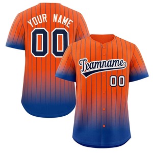 Jersey Baseball Gaya Amerika Musim Panas Baru yang Bernapas, Cetak Digital Kustom, Lengan Pendek, Seragam dengan Logo Bordir - Grosir - Product Image 3