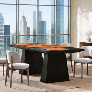 Mesa de Comedor de Madera Estilo Rústico para 6 Personas, Mesa de Cocina con Encanto Rústico - Product Image 4