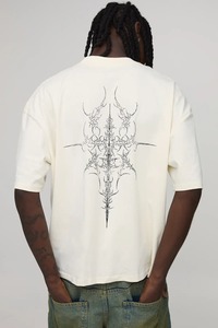 premium oversized boxy fit <b>tshirt</b> men drop shoulder loose fit heavy cotton streetwear <b>tshirt</b> manufacturer supplier - Product Image 2