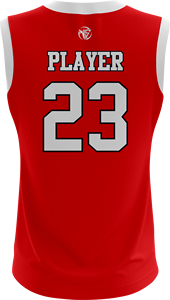 Camiseta de Baloncesto Tennessee Ballers para Hombre, Sin Mangas, Cuello en V, Roja, Impresión Sublimada, Malla Transpirable, Corte Atlético - Product Image 3