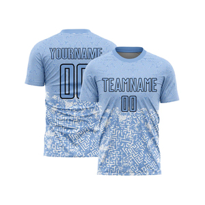Quick Dry Breathable Comfort Soccer Jersey for Children Short Sleeve Team Jersey Custom Team Name Digital Print 100% Polyester - Product Image 4