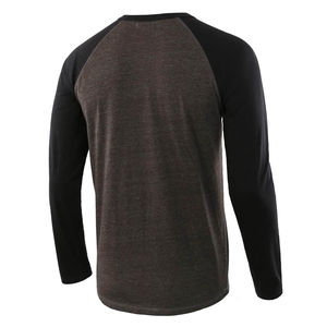 Camiseta de manga larga con cuello redondo 100% algodón para hombre, corte holgado, nuevos colores, mejores características, nuevo producto, camiseta de manga larga para hombre - Product Image 6