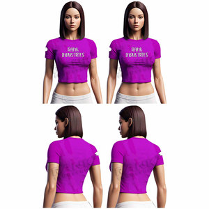 Meilleurs t-shirts courts pour femmes fabriqués par des fabricants, tendance actuelle, vente en gros de t-shirts courts pour femmes - Product Image 6