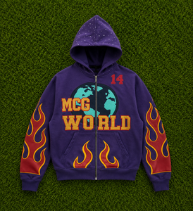 Sweat à capuche zippé personnalisé en molleton 100 % coton épais, coupe classique, couleur unie, imprimé sur le devant, pour l'hiver, fabrication OEM ODM - Product Image 2