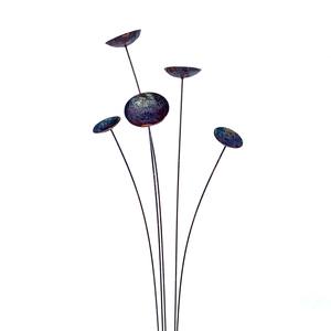 Piquet de jardin en métal abstrait, sculpture d'extérieur contemporaine pour pelouse, décoration artistique de jardin - Product Image 1