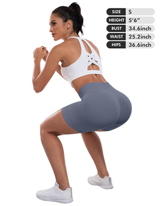 Shorts Deportivos Personalizados para Mujer, Cintura Alta, Fabricante Mayorista, Shorts Premium con Efecto Push-Up - Product Image 4