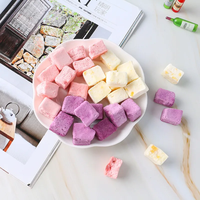 Cubes de yaourt lyophilisé OEM avec vrais fruits, collation saine et croustillante de qualité supérieure, fournisseur direct d'usine du Vietnam
