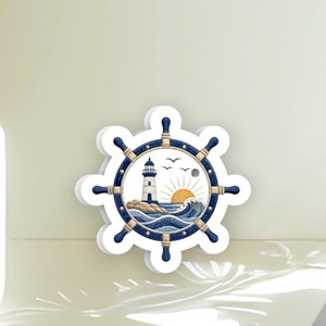 Nouvelle Palette d'Extensions de Cils Magnétique en Forme de Roue de Bateau Nautique, Diamant, Écologique, en Acrylique, Motif Cœur et Fleur - Product Image 1