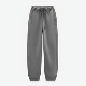 Premium Grey Cotton <b>Joggers</b> Casual Style with Elastic Waist and Pockets-Bulk Buy - Product Image 5