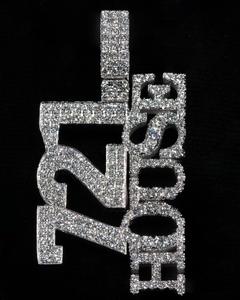 Custom Luxury Hip Hop 925 Sterling <b>Silver</b> 3D Letter Iced <b>Solid</b> VVS Moissanite Diamond Pendants & Charms Luxury <b>Necklaces</b> - Product Image 2