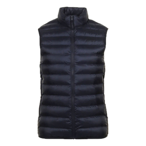 Winter Sleeveless Glossy Puffer Vest <b>Jacket</b> Custom logo Waterproof Bubble Men's Vests With Hoodie - Product Image 2