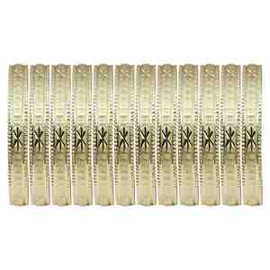 ขายส่งกำไลทองชุบ 14K 18K 24K ทำจากทองเหลืองแบบกำหนดเอง ขนาด 8 มม. ลายดอกไม้ กำไลแฟชั่น เครื่องประดับทองคำเคลือบ Oro Joyeria - Product Image 3