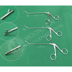 New Model Orthopedic Hook Punch Forceps, Working Length 12.5cm & Downward <b>Opening</b> Jaw 45° <b>Up</b> Angle Shaft Arthroscopy Surgery - Product Image 1
