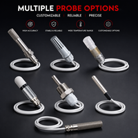 Sonde transmetteur de température et d'humidité industrielle NTC RS485 Modbus avec boîtier de protection poreux en acier inoxydable pour conduit CVC