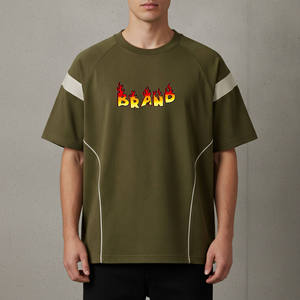 Camiseta de Alta Calidad con Logotipo Personalizado en Serigrafía, 220 g/m², 100% Algodón, Transpirable, Corte Holgado, Estilo Hip Hop, Ecológica, Tallas Grandes para Hombre - Product Image 1
