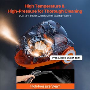 Potente Pulitore a Vapore Multifunzione con 23 Accessori e Cavo Extra Lungo, Serbatoio da 2,5 Litri, Pulizia 100% Efficace - Product Image 5