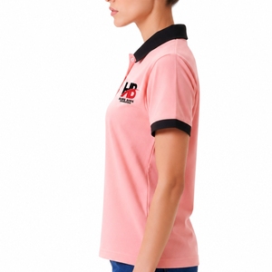 เสื้อโปโลคอปกตัดกันสำหรับผู้หญิง ผ้าเนื้อนุ่ม สวมใส่สบาย สไตล์คลาสสิก ผ้าระบายอากาศ แห้งเร็ว ดีไซน์ทันสมัยสำหรับการสวมใส่ - Product Image 3