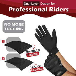 Gants de moto pour enfants, protection complète des doigts, respirants, antidérapants, pour le cyclisme et la course - Product Image 2