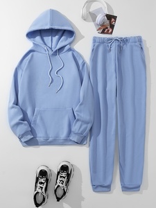 Ensemble de jogging en molleton doux pour femmes, broderie de logo personnalisée, vente en gros, fabricant de vêtements de fitness d'hiver - Product Image 1