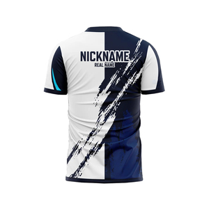 เสื้อโปโลชายคอวี แขนสั้น พิมพ์ลายแบบซับลิเมชั่น ระบายเหงื่อได้ดี ผลิตจากโพลีเอสเตอร์ ทรงปกติสำหรับผู้ใหญ่ ดีไซน์สีตัดกัน - Product Image 2