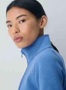 Custom Ladies Half Zip Pullover Y2K Fashion <b>Crop</b> <b>Top</b> Sweatshirt Bulk Apparel USA Manufacturer - Product Image 5