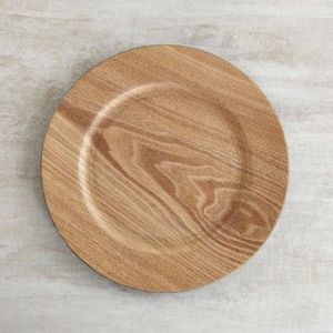 Eco Friendly Wooden Round <b>Plate</b> Handmade Decorative Serving Tray for Kitchen Dining Table Restaurant Cafe Catering and Home - Product Image 5