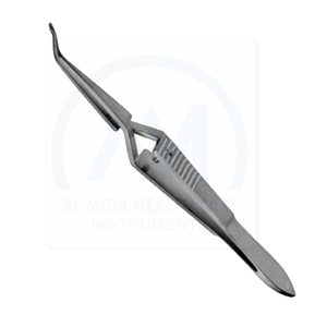 Pince à capsules Castroviejo Al Mida Healthcare, instrument microscopique chirurgical ophtalmique en acier inoxydable, certifié CE Classe I - Product Image 5