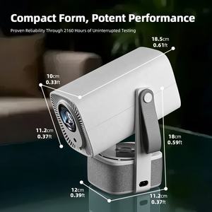 Projecteur laser portable 2-en-1 AUN A005 Pro haute luminosité 4K avec haut-parleur 20W, lumière ambiante, pour Europe, jeux, home cinéma et Smart TV - Product Image 4