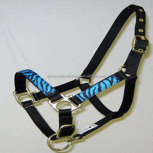 Sangle ajustable en Nylon de haute qualité, licou de cheval avec design de glaçage coloré, ruban cousu sur le nez et les joues, personnalisé - Product Image 2