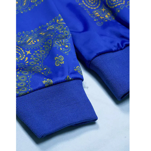 Ensemble de survêtement personnalisé pour homme, imprimé bandana, haute qualité, respirant, streetwear, jogging, vente en gros pour l'hiver - Product Image 5