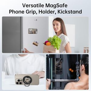 Supporto Magnetico per Telefono con Anello, Rotazione a 360 Gradi per MagSafe, Impugnatura Magnetica Bifacciale, Supporto a Doppio Anello per Dita, Kickstand per Cellulare - Product Image 2